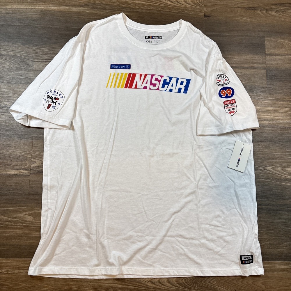 Hurley X NASCAR Everyday Faster Patch T Shirt Size XXL